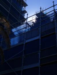 Blue Scaffold